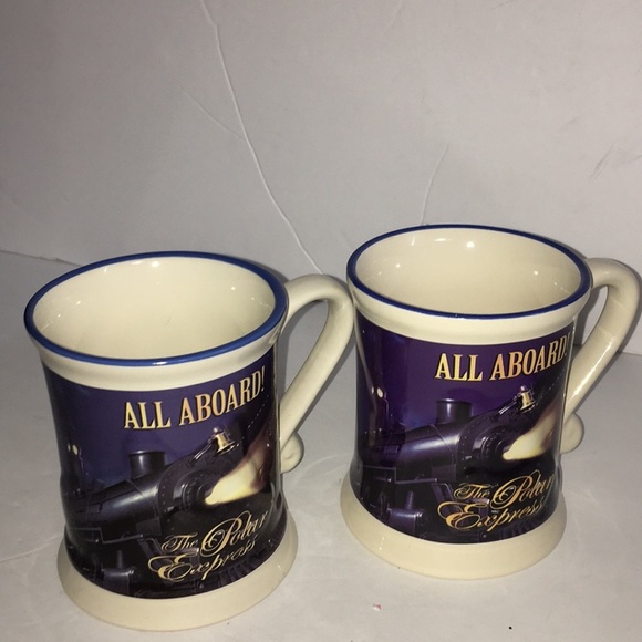 Set of 2 Mugs All Aboard The Polar Express - Picture 2 of 8